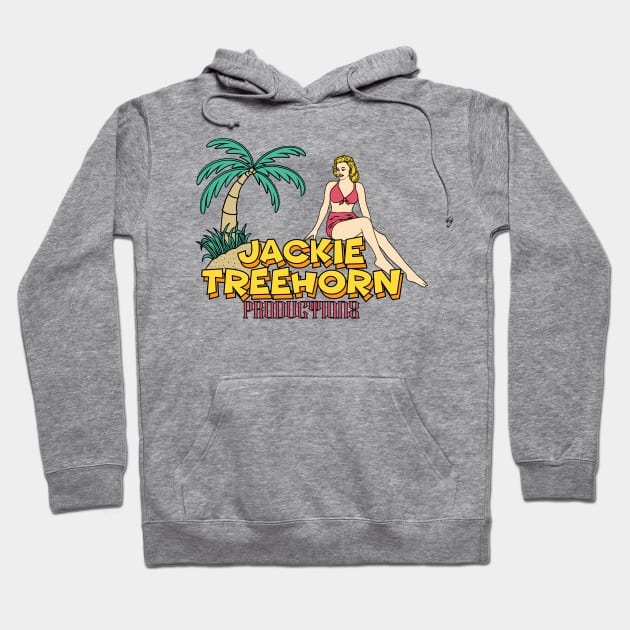 Jackie Treehorn Productions Hoodie by littlepdraws